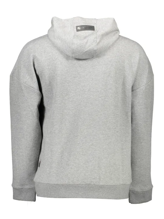 "Plein Sport Sweatshirts im Sale | Urban Chic Hoodie - Grauer Plein Sport Pullover mit Kapuze online kaufen"|Planet-Deluxe