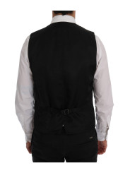 Vests Elegant Striped Wool Blend Vest Waistcoat 640,00 € 8058301880731 | Planet-Deluxe