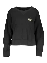 "GUESS JEANS Startseite im Sale | GUESS JEANS SWEATSHIRT OHNE REISSVERSCHLUSS DAMEN SCHWARZ online kaufen"|Planet-Deluxe