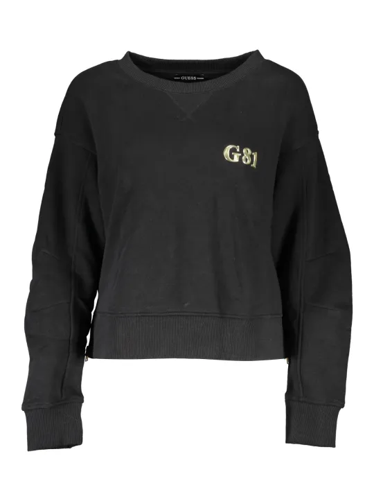 "GUESS JEANS Startseite im Sale | GUESS JEANS SWEATSHIRT OHNE REISSVERSCHLUSS DAMEN SCHWARZ online kaufen"|Planet-Deluxe