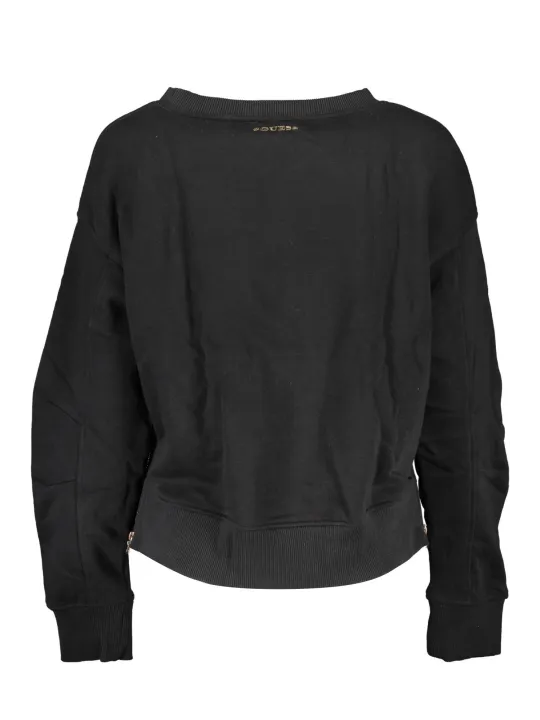 "GUESS JEANS Startseite im Sale | GUESS JEANS SWEATSHIRT OHNE REISSVERSCHLUSS DAMEN SCHWARZ online kaufen"|Planet-Deluxe