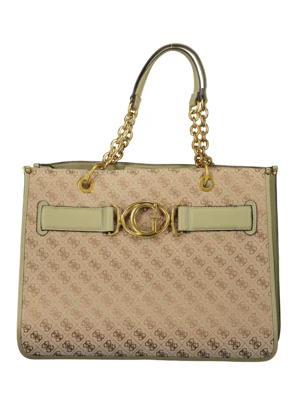 Exklusive GUESS Handtasche Grün Beige - Einzelstück Exklusive GUESS Handtasche Grün Beige - Einzelstück