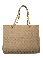 Exklusive GUESS Handtasche Grün Beige - Einzelstück
