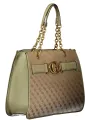 Exklusive GUESS Handtasche Grün Beige - Einzelstück