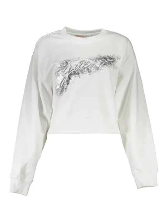 "GUESS JEANS Startseite im Sale | GUESS JEANS SWEATSHIRT OHNE REISSVERSCHLUSS DAMEN WEISS online kaufen"|Planet-Deluxe