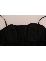 Dresses Elegant Silk Stretch Bustier Midi Dress 5.000,00 € 8057001775149 | Planet-Deluxe