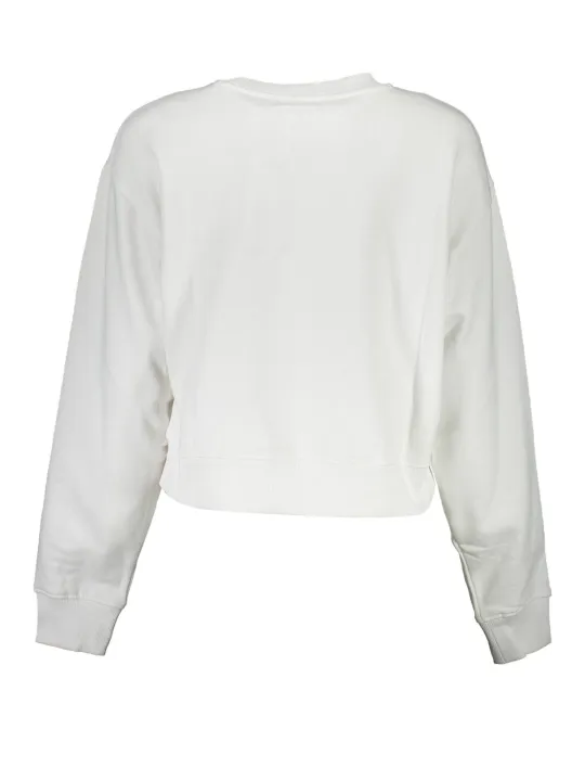 "GUESS JEANS Startseite im Sale | GUESS JEANS SWEATSHIRT OHNE REISSVERSCHLUSS DAMEN WEISS online kaufen"|Planet-Deluxe