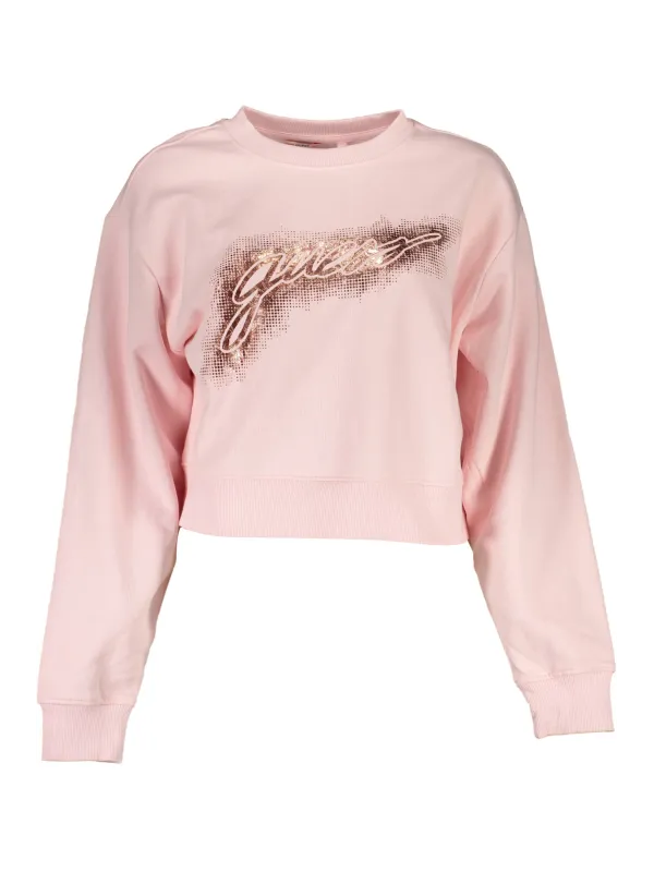 GUESS Jeans Sweatshirt Rosa - Stil und Eleganz vereint