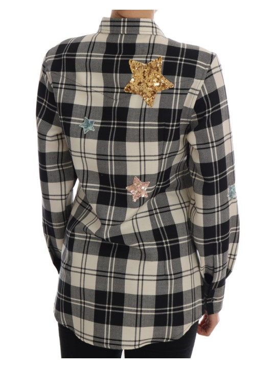 Shirts Enchanted Sequin Checkered Wool Shirt 6.600,00 € 8057001240579 | Planet-Deluxe