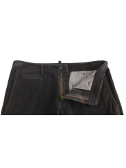 Jeans & Pants Elegant Black Cotton Corduroy Pants 680,00 € 8057433693327 | Planet-Deluxe