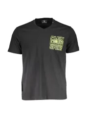 "Plein Sport T-Shirts im Sale | Plein Sport T-Shirt Schwarz V-Ausschnitt Herrenkollektion online kaufen"|Planet-Deluxe