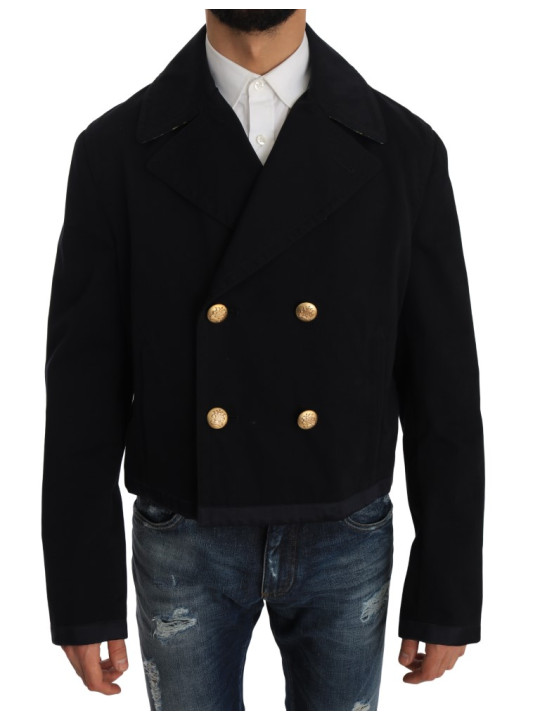 Blazers Elegant Dark Blue Trench Coat Jacket 4.460,00 € 8057001666935 | Planet-Deluxe