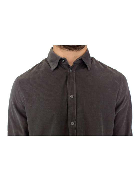 Shirts Chic Green Cotton Casual Men's Shirt 640,00 € 8058091151408 | Planet-Deluxe