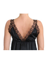 Dresses Sultry Silk Blend Lingerie Top in Black 1.400,00 € 8058696533977 | Planet-Deluxe