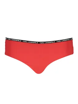 Karl Lagerfeld Luxus Bikini-Slip Rot - Logo Design