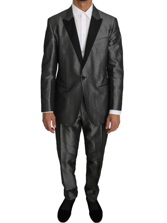 Suits Elegant Gray Patterned Martini Suit 4.500,00 € 8051124379130 | Planet-Deluxe