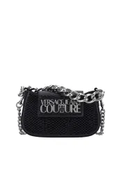 Schwarze Versace Jeans Umhängetasche Leder