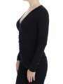Sweaters Elegant V-Neck Black Viscose Blend Sweater 660,00 € 8057433693328 | Planet-Deluxe