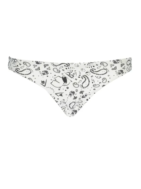 "Karl Lagerfeld Beachwear Badeanzüge & Bikinis im Sale | "Karl Lagerfeld Sommer Bikini-Slip Weiß" online kaufen"|Planet-Deluxe
