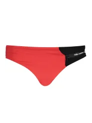 "Karl Lagerfeld Beachwear Badeanzüge & Bikinis im Sale | Karl Lagerfeld Luxus Beachwear Bikini-Slip Rot online kaufen"|Planet-Deluxe