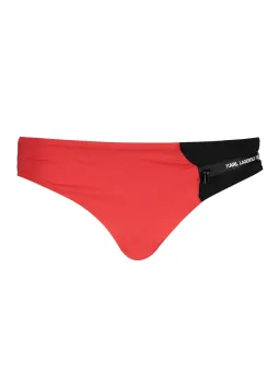 Karl Lagerfeld Luxus Bikini-Slip Rot - Exklusive Beachwear