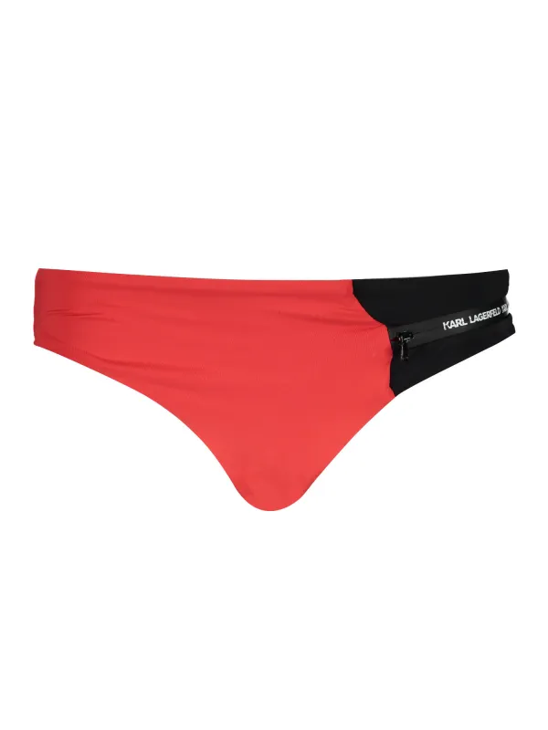 "Karl Lagerfeld Beachwear Badeanzüge & Bikinis im Sale | Karl Lagerfeld Luxus Beachwear Bikini-Slip Rot online kaufen"|Planet-Deluxe