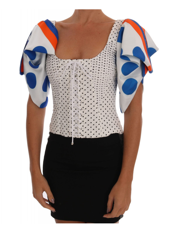 Tops & T-Shirts Elegant Polka Dot Bustier Top 4.320,00 € 7333413029720 | Planet-Deluxe