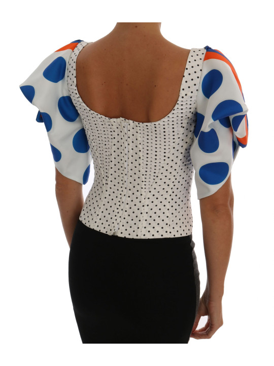 Tops & T-Shirts Elegant Polka Dot Bustier Top 4.320,00 € 7333413029720 | Planet-Deluxe