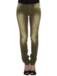 Jeans & Pants Green Slim Fit Cotton Stretch Jeans 560,00 € 8058301884586 | Planet-Deluxe