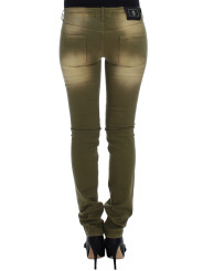 Jeans & Pants Green Slim Fit Cotton Stretch Jeans 560,00 € 8058301884586 | Planet-Deluxe