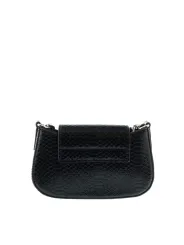 Schwarze Versace Jeans Schultertasche Krokodiloptik