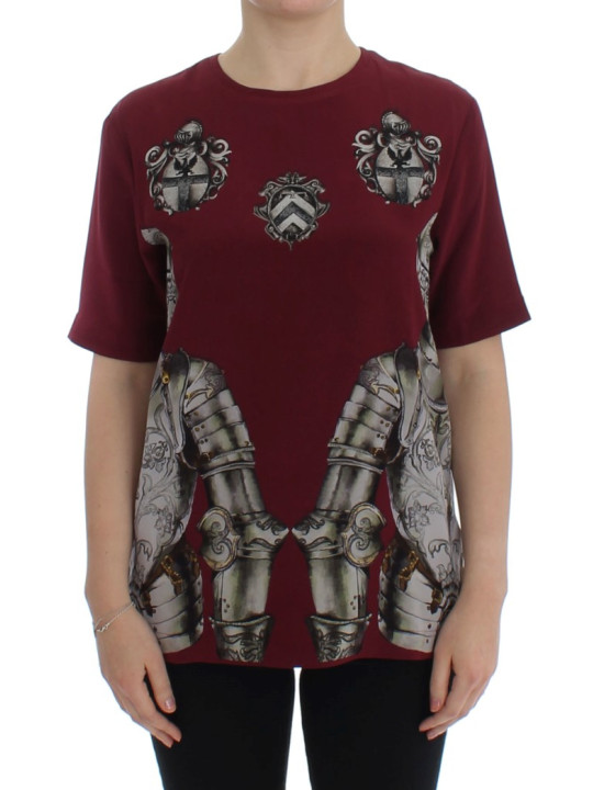 Tops & T-Shirts Enchanted Sicily Silk Blouse with Knight Print 2.220,00 € 7333413034113 | Planet-Deluxe