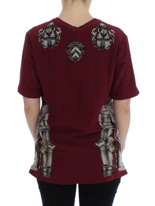 Tops & T-Shirts Enchanted Sicily Silk Blouse with Knight Print 2.220,00 € 7333413034113 | Planet-Deluxe