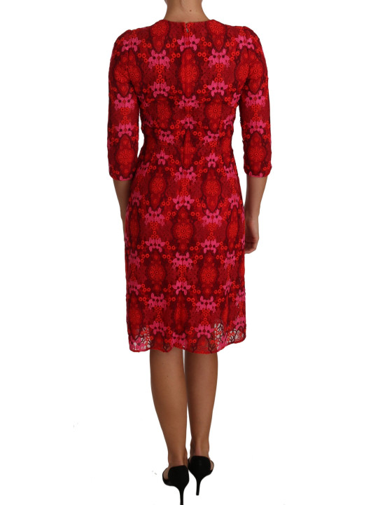 Dresses Elegant Floral Crochet Knee-Length Dress 9.060,00 € 8053286104032 | Planet-Deluxe
