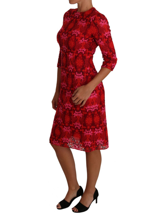 Dresses Elegant Floral Crochet Knee-Length Dress 9.060,00 € 8053286104032 | Planet-Deluxe
