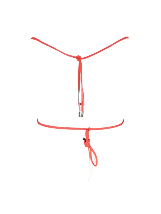 "Karl Lagerfeld Beachwear Badeanzüge & Bikinis im Sale | Karl Lagerfeld Luxuriöser Roter Triangel-Badeanzug online kaufen"|Planet-Deluxe