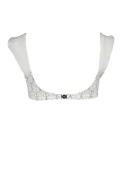 "Karl Lagerfeld Beachwear Badeanzüge & Bikinis im Sale | Karl Lagerfeld Beachwear KL21WTP13_BIANCO_WHITE: Eleganter Bandeau-Badeanzug mit Kontrastdetails und exklusivem Druck für Stil  online kaufen"|Planet-Deluxe