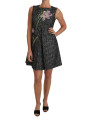 Dresses Elegant Gray Mini A-Line Dress with Purple Tulip 4.720,00 € 8057001134991 | Planet-Deluxe