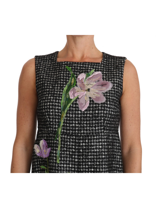 Dresses Elegant Gray Mini A-Line Dress with Purple Tulip 4.720,00 € 8057001134991 | Planet-Deluxe