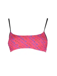 "Karl Lagerfeld Beachwear Badeanzüge & Bikinis im Sale | Karl Lagerfeld Beachwear KL21WTP19_ROSSO_RED – Luxuriöser Bandeau-Badeanzug mit Geometrischem Muster und Kontrastdetails online kaufen"|Planet-Deluxe