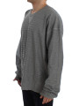 Sweaters Elegant Gray Silk Crewneck Pullover Sweater 2.260,00 € 8050249424497 | Planet-Deluxe