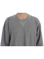 Sweaters Elegant Gray Silk Crewneck Pullover Sweater 2.260,00 € 8050249424497 | Planet-Deluxe