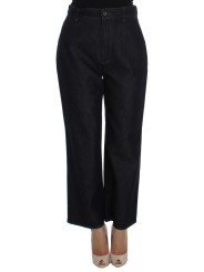 Jeans & Pants Chic High Waist Flare Jeans in Dark Blue 1.020,00 € 8058301884364 | Planet-Deluxe