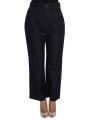 Jeans & Pants Chic High Waist Flare Jeans in Dark Blue 1.020,00 € 8058301884364 | Planet-Deluxe