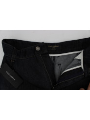 Jeans & Pants Chic High Waist Flare Jeans in Dark Blue 1.020,00 € 8058301884364 | Planet-Deluxe