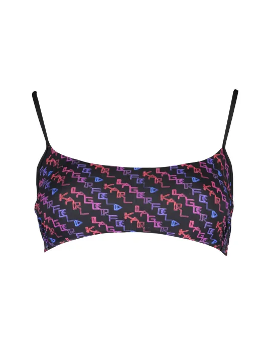 "Karl Lagerfeld Beachwear Badeanzüge & Bikinis im Sale | **Karl Lagerfeld Beachwear KL21WTP19_NERO_BLACK: Luxus Bandeau-Badeanzug mit Stilvollen Details** online kaufen"|Planet-Deluxe