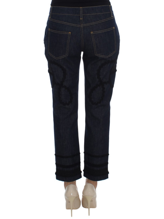 Jeans & Pants Embroidered Capri Jeans for Elegant Styling 1.780,00 € 8058301884395 | Planet-Deluxe