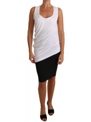 Tops & T-Shirts Elegant White Tie Back Tank Top Tee 560,00 € 7333413029959 | Planet-Deluxe