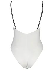 "Karl Lagerfeld Beachwear Badeanzüge & Bikinis im Sale | **Karl Lagerfeld Beachwear KL21WOP01_BIANCO_WHITE: Eleganter Einteiliger Badeanzug mit Konvertierbaren Trägern** online kaufen"|Planet-Deluxe
