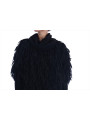 Sweaters Elegant Black Fringed Wool-Cashmere Sweater 8.280,00 € 8058301880632 | Planet-Deluxe